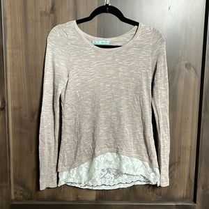 Adorable mauve too with peekaboo lace back